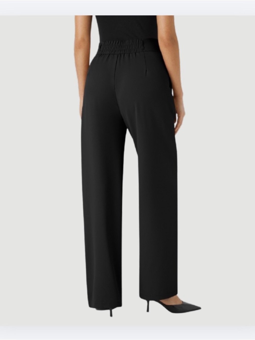 Halara Flex High Waisted Zipper Pocket Shirred Straight Leg Work Pant Sz XL Tall - Picture 7 of 7